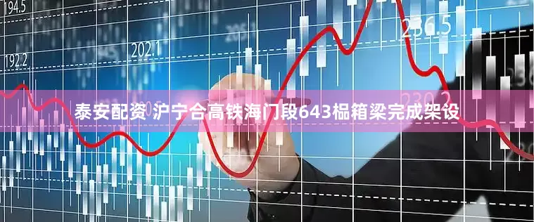泰安配资 沪宁合高铁海门段643榀箱梁完成架设