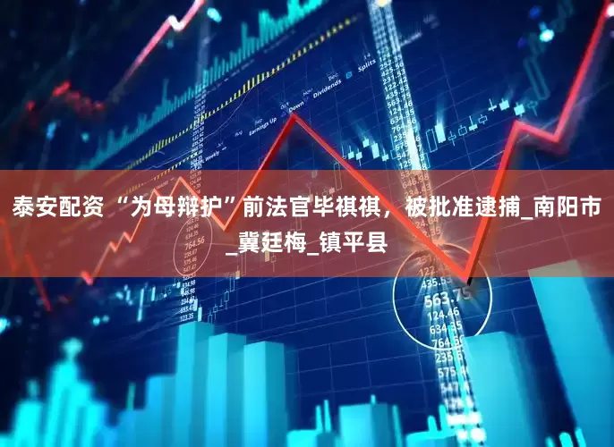 泰安配资 “为母辩护”前法官毕祺祺，被批准逮捕_南阳市_冀廷梅_镇平县