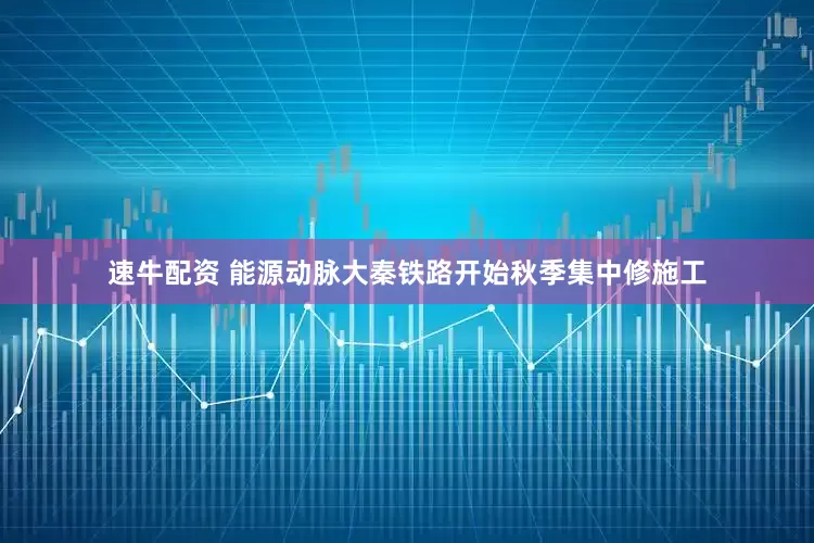 速牛配资 能源动脉大秦铁路开始秋季集中修施工