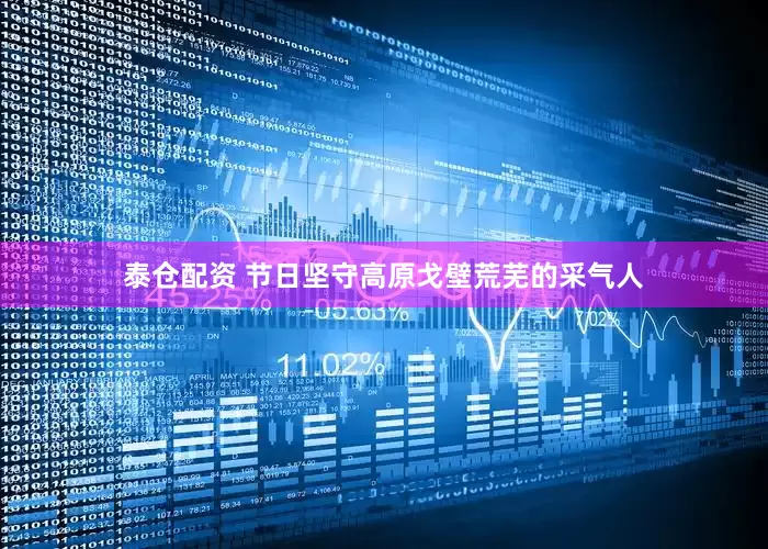 泰仓配资 节日坚守高原戈壁荒芜的采气人