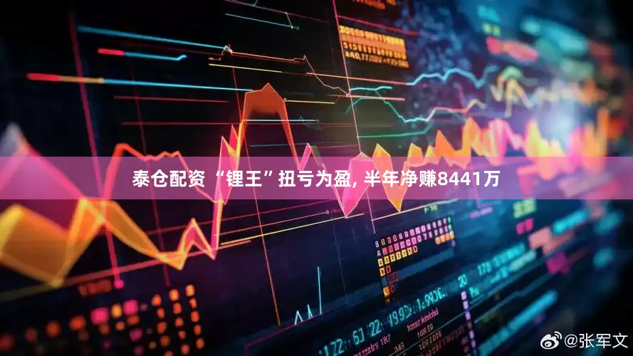 泰仓配资 “锂王”扭亏为盈, 半年净赚8441万